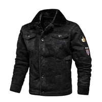 Luxury Oversized Leather Jacket with Velvet Lining - Victor-Black-M-State of Style