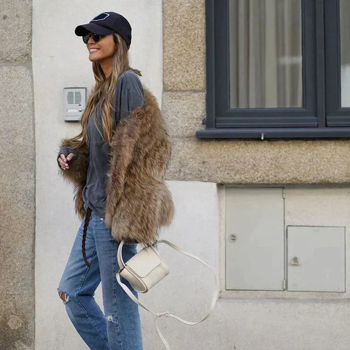 Luxury Plush Fur Coat for Women - Clarisse-S-State of Style