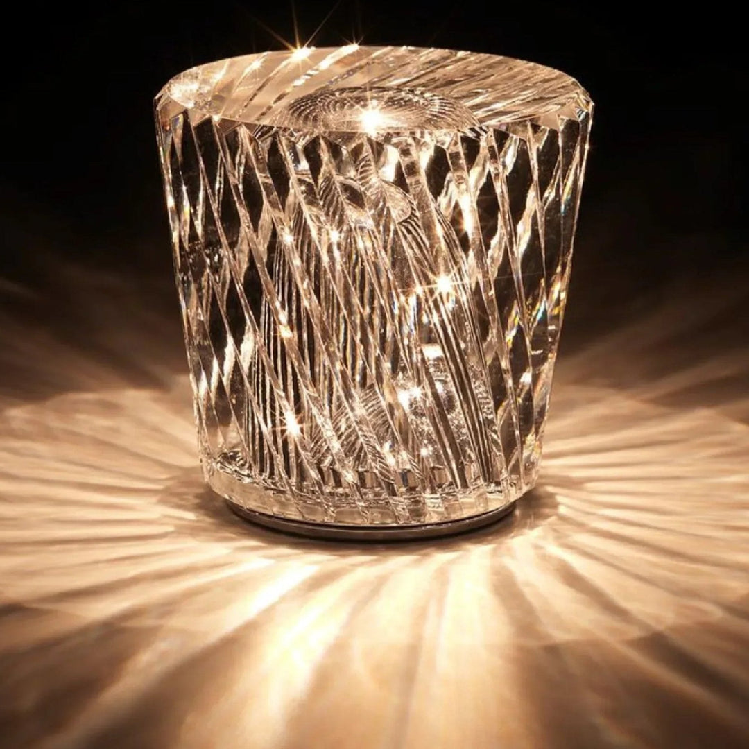 Luxury Rechargeable Diamond Crystal Table Lamp - Lumière Diamond-Acrux-State of Style