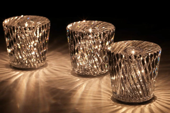 Luxury Rechargeable Diamond Crystal Table Lamp - Lumière Diamond-Acrux-State of Style