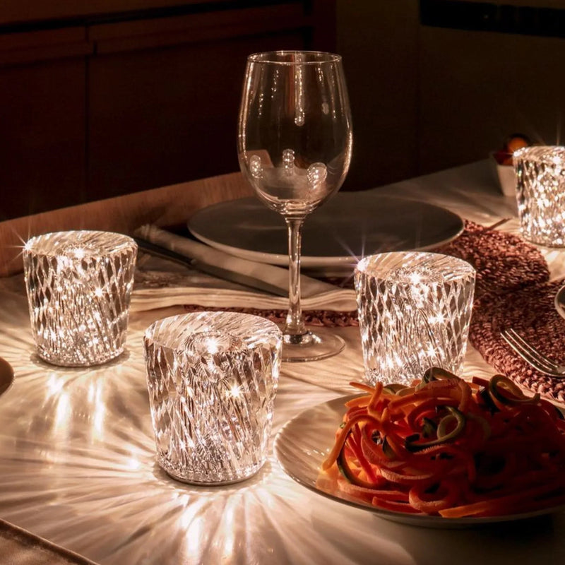 Luxury Rechargeable Diamond Crystal Table Lamp - Lumière Diamond-Acrux-State of Style