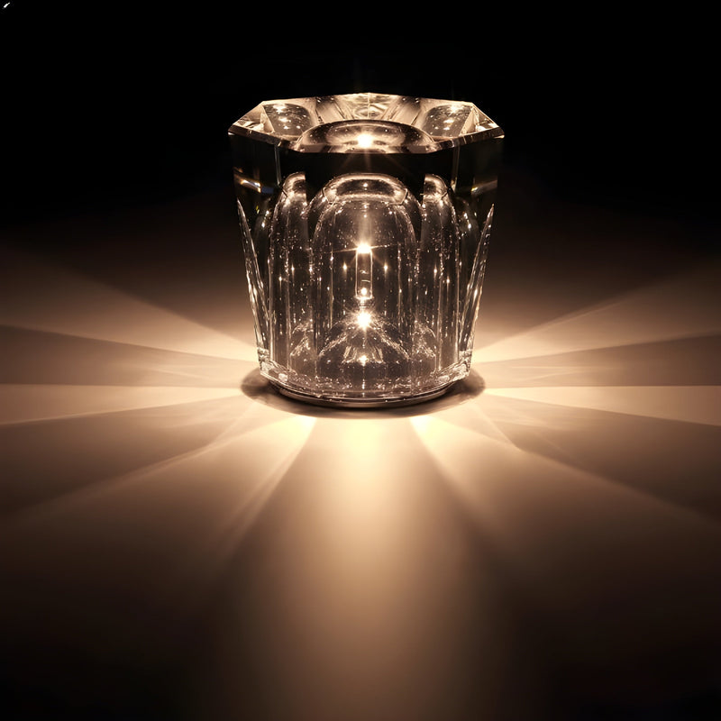 Luxury Rechargeable Diamond Crystal Table Lamp - Lumière Diamond-Decrux-State of Style
