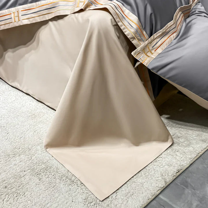 Luxury Satin Bedding Set 4-Piece - OpulenceSleep-Grey-1.5m 200x230cm-State of Style