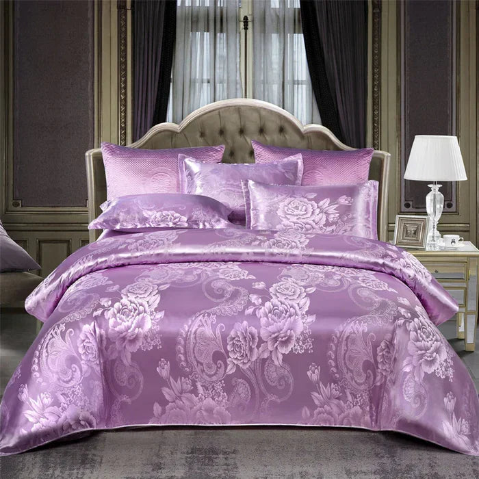 Luxury Satin Duvet Cover Set - RoyalDream-King 220x240cm 1st-1-State of Style