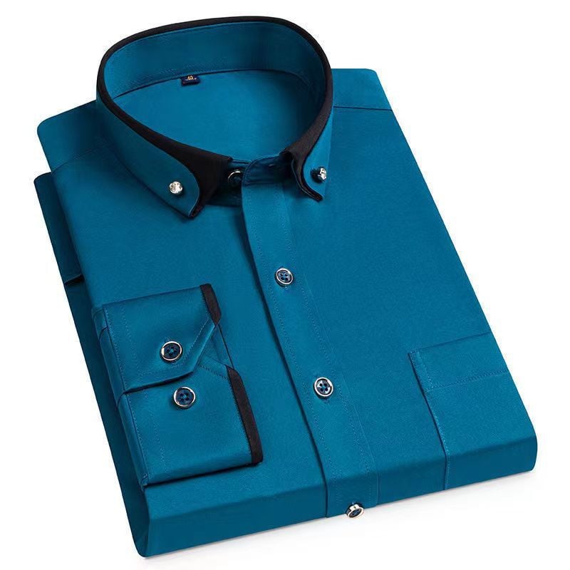 Luxury Shirt with Long Sleeves - Prestige-Green-XS-State of Style