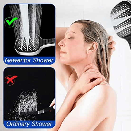 Luxury Shower Head with 7 Settings – HydraLux-Black-State of Style