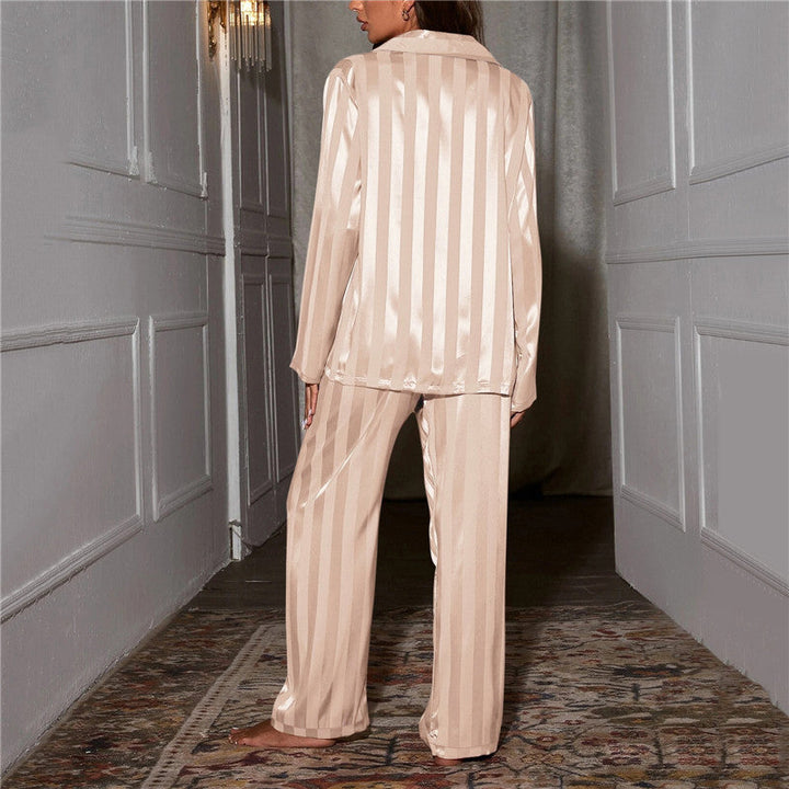 Luxury Silk Pyjama for Women - Nina-Beige-S-State of Style