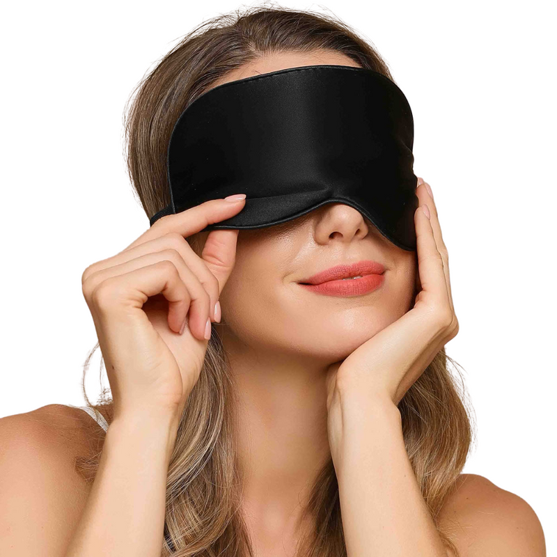 Luxury Sleep Mask made of Pure Mulberry Silk - LunaPure-Blue-State of Style