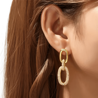 Luxury Sparkling Earrings - Aurora-Gold-State of Style