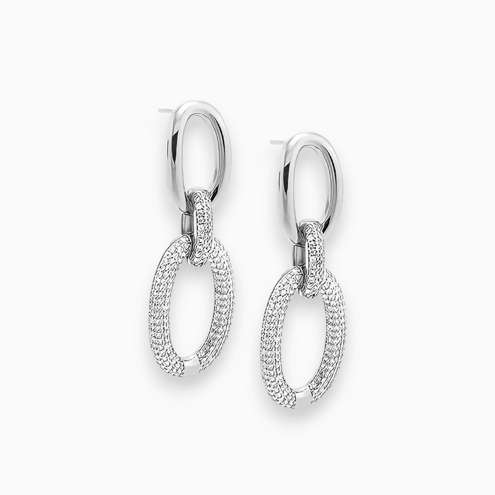 Luxury Sparkling Earrings - Aurora-Silver-State of Style