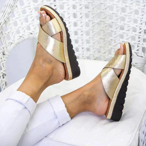 Luxury Stride Ortho-Sandals Ladies - Simone-Gold-3.0-State of Style