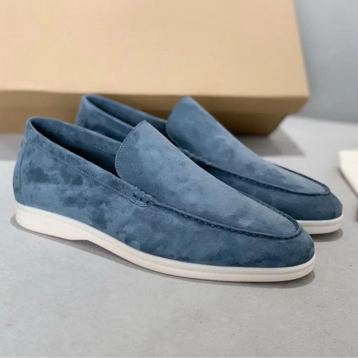 Luxury Suede Men's Loafers - Arthur-Blue Grey-5.0-State of Style