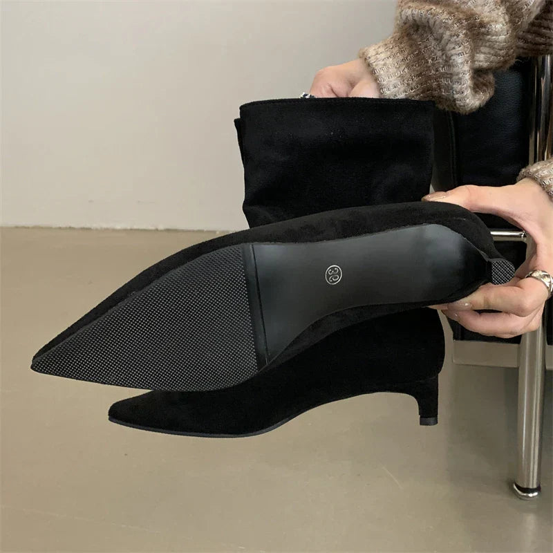 Luxury Suede Winter Boots - Sorena-Brown-2.5-State of Style