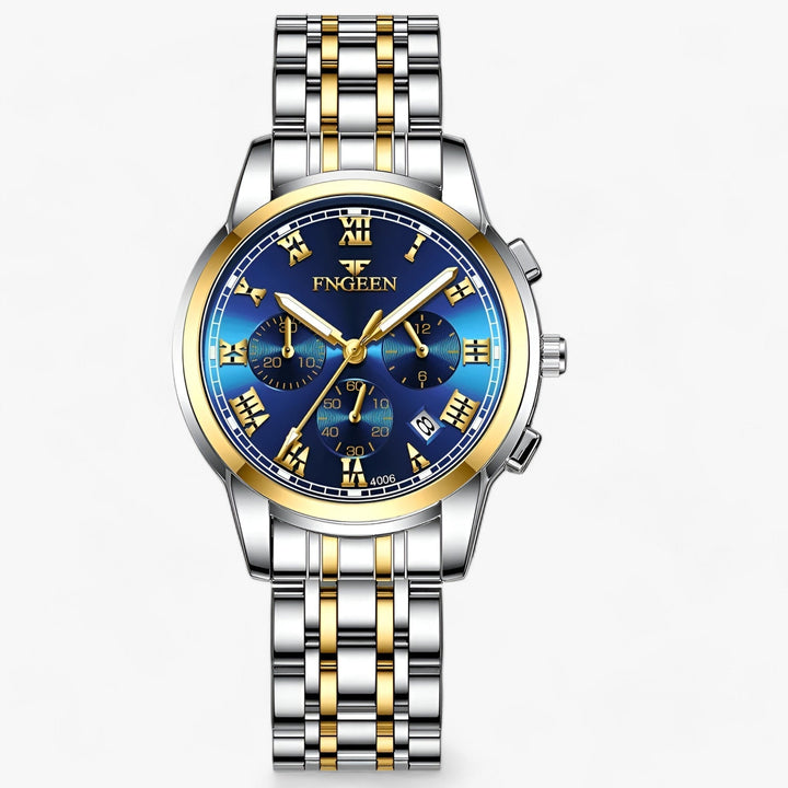 Luxury Titanium Ladies Watch - Clémence-Gold Blue-State of Style