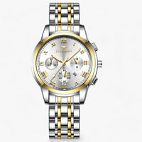 Luxury Titanium Ladies Watch - Clémence-Gold White-State of Style