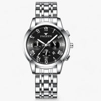 Luxury Titanium Ladies Watch - Clémence-Silver Black-State of Style