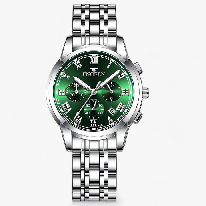 Luxury Titanium Ladies Watch - Clémence-Silver Green-State of Style