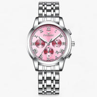 Luxury Titanium Ladies Watch - Clémence-Silver pink-State of Style