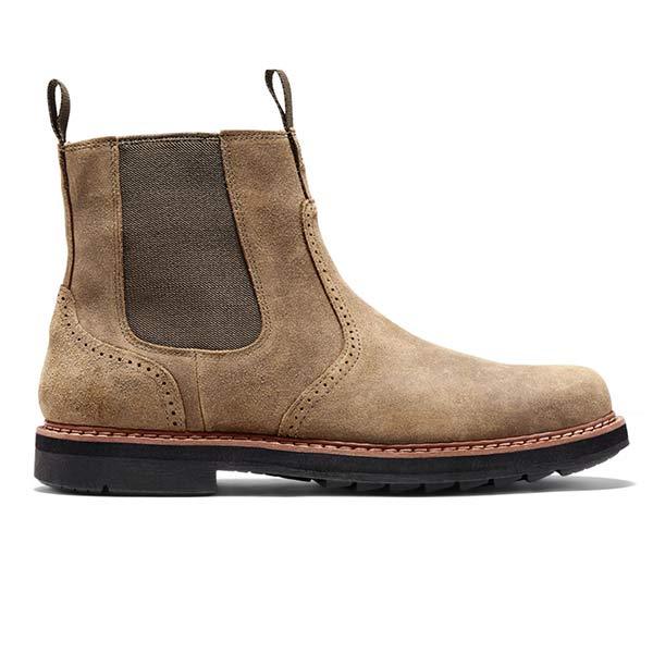 Luxury Trendy Men's Chelsea Boots - James-Khaki-6.0-State of Style