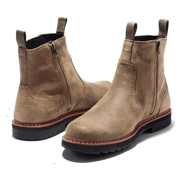 Luxury Trendy Men's Chelsea Boots - James-Khaki-6.0-State of Style