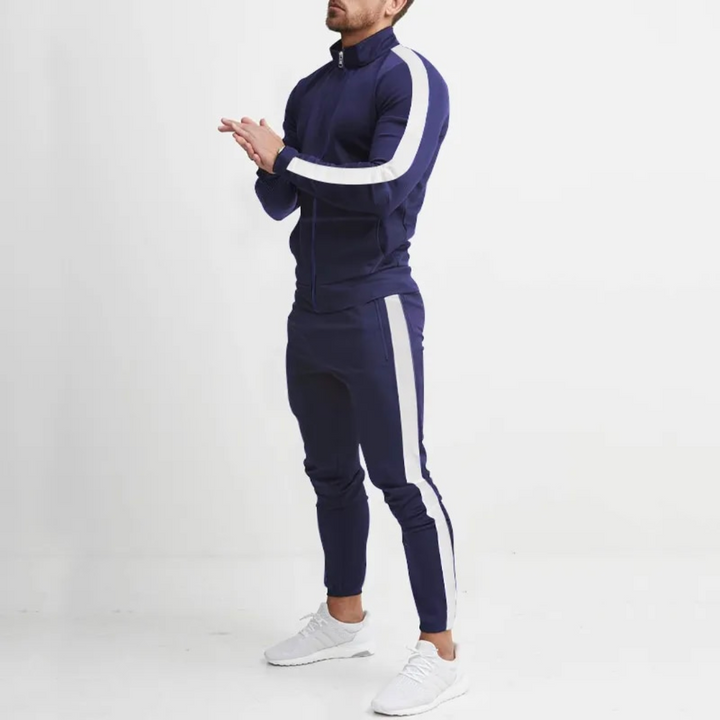 Luxury Two-Piece Jogging Set for Men - Morisson-Blue-S-State of Style