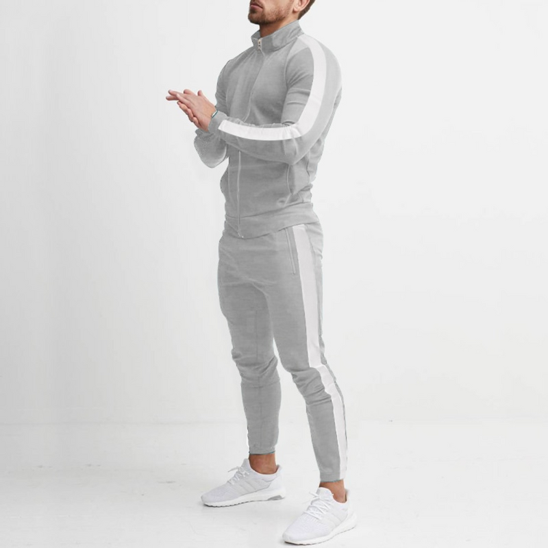 Luxury Two-Piece Jogging Set for Men - Morisson-Grey-S-State of Style