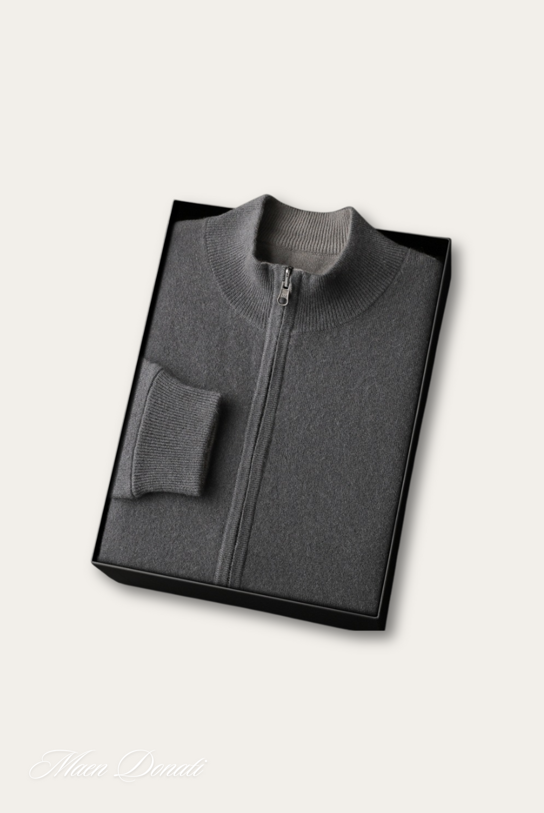 Luxury Warm Cashmere Cardigan for Men – Rowan-Grey-S-State of Style