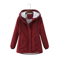 Luxury Winter Coat for Women - Aurora-Olive Green-S-State of Style
