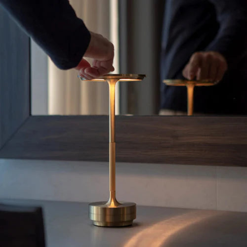 Luxury Wireless LED Table Lamp - Luna Glow-Gold-State of Style