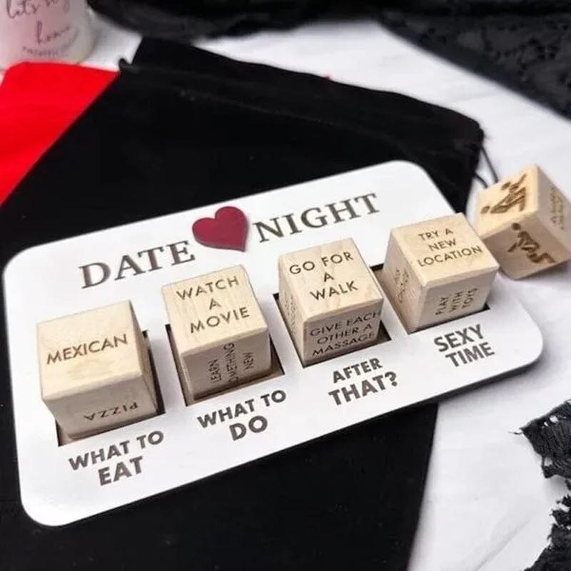 Luxury Wooden Date Night Dice Set - Creative and Exciting Date Ideas - Surprise Game-State of Style