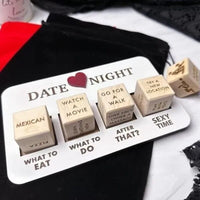 Luxury Wooden Date Night Dice Set - Creative and Exciting Date Ideas - Surprise Game-State of Style
