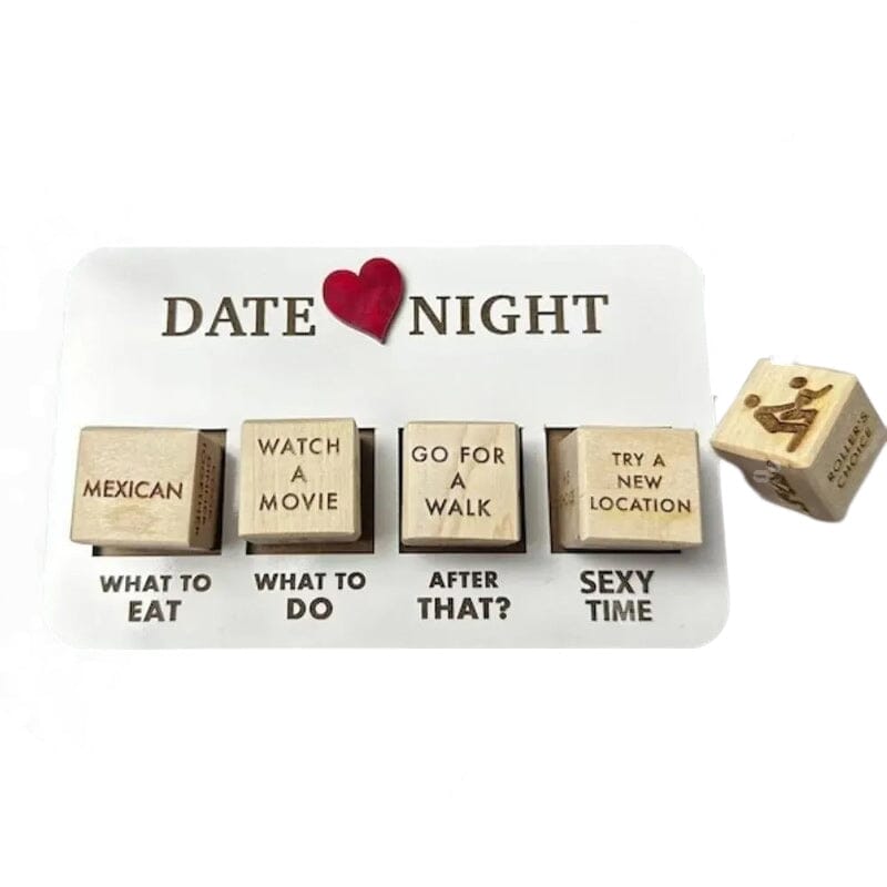 Luxury Wooden Date Night Dice Set - Creative and Exciting Date Ideas - Surprise Game-State of Style