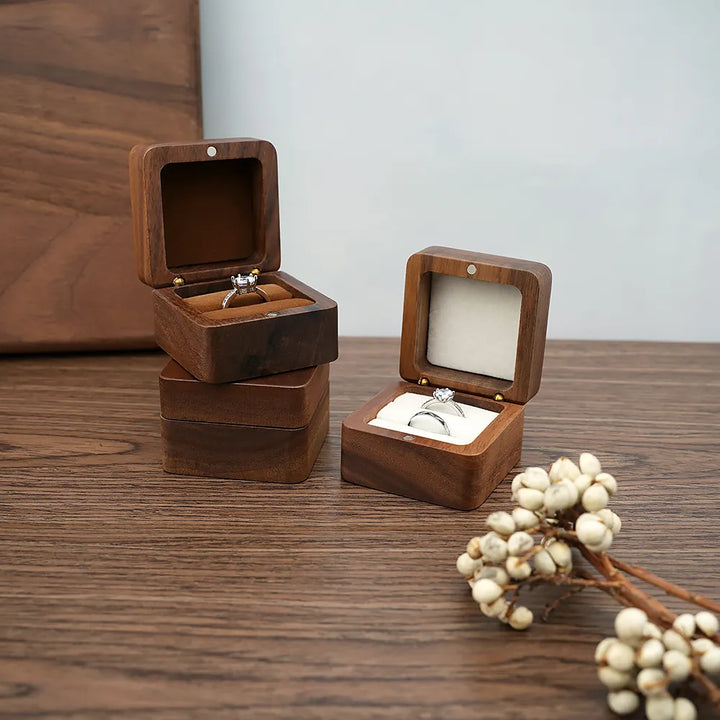 Luxury Wooden Mini Jewellery Box | Elegant Storage-1-BROWN-WOOD-State of Style