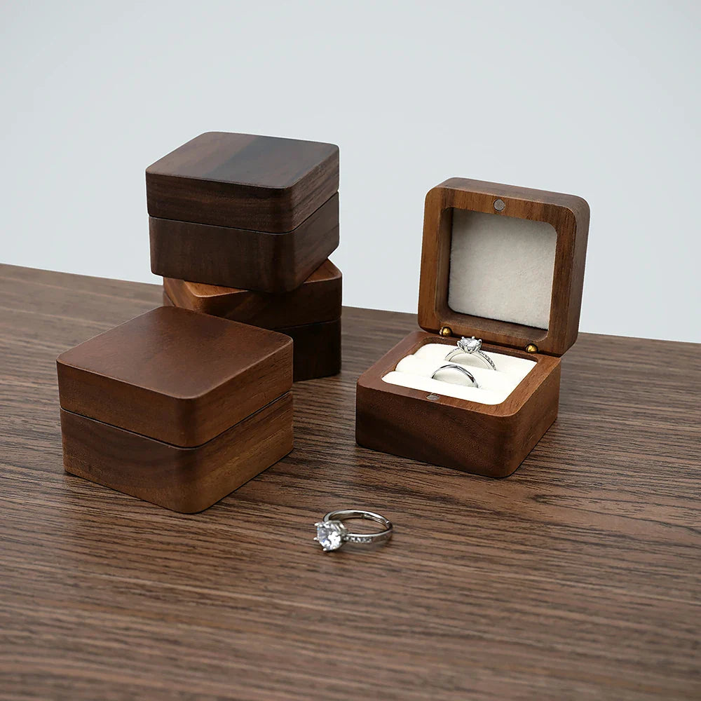 Luxury Wooden Mini Jewellery Box | Elegant Storage-1-BROWN-WOOD-State of Style