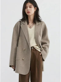 Luxury Wool Women's Coat - Aurora-Green Banana-S-State of Style