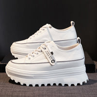 LydiaSneaks | Women's Trendy Platform Sneakers-Black-4.5-State of Style