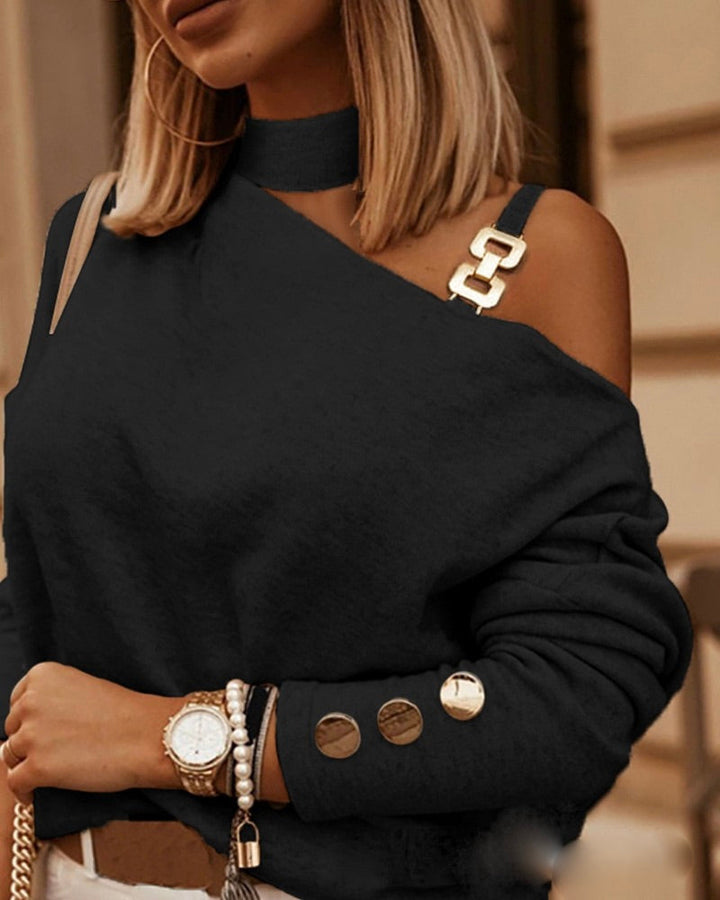 Madeleine's Sweater | Women's Cosy Knit Sweater-Black-S-State of Style