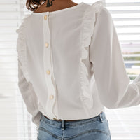 MadeliefBlouse | Women's Elegant Long-Sleeve Blouse-Black-S-State of Style