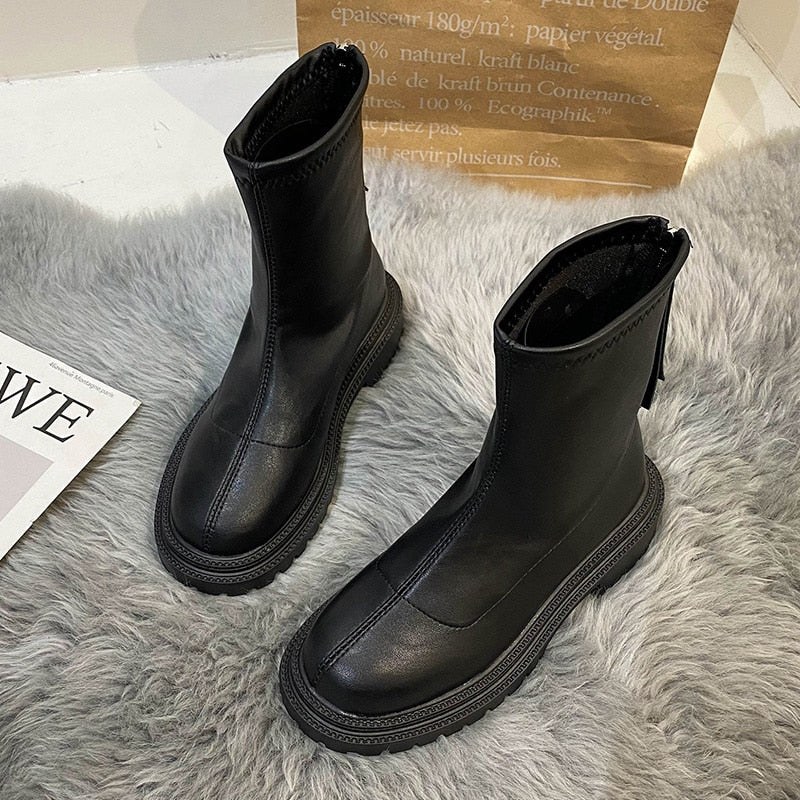 MadeliefBoots | Women's Stylish & Comfortable Boots-Black-4.5 (foot length 22.5cm)-State of Style