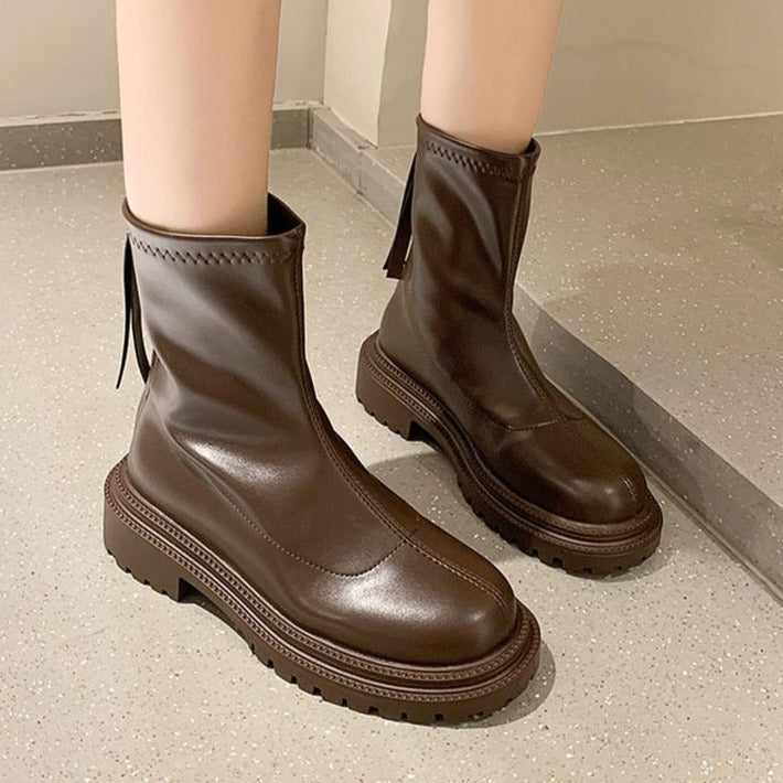MadeliefBoots | Women's Stylish & Comfortable Boots-Brown-4.5 (foot length 22.5cm)-State of Style