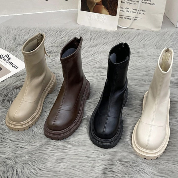 MadeliefBoots | Women's Stylish & Comfortable Boots-Brown-4.5 (foot length 22.5cm)-State of Style