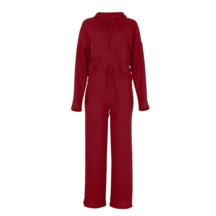 MadeliefsPakje | Women's Cosy Lounge Set-Wine Red-S-State of Style