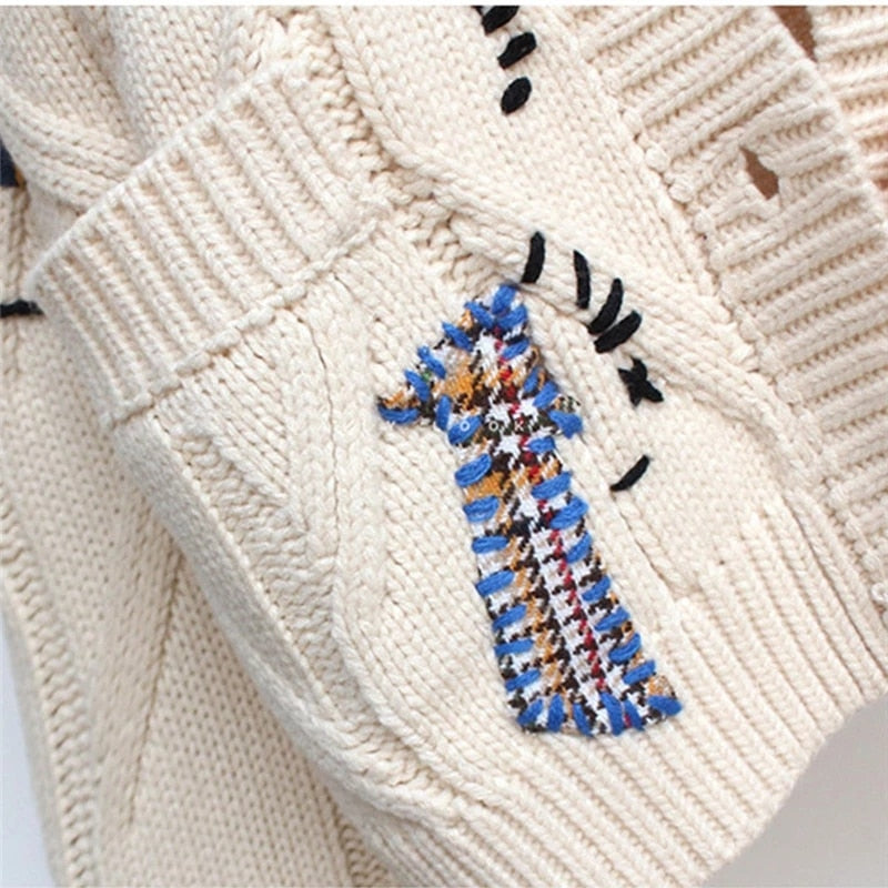 Madeliens Sweater | Women's Cosy Knit Sweater-Beige-S-State of Style