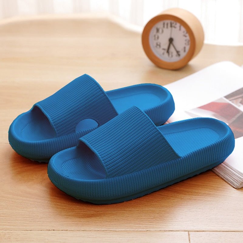 MadleliensSlippers | Women's Vibrant Indoor Slippers-Blue-3.5-4.5-State of Style