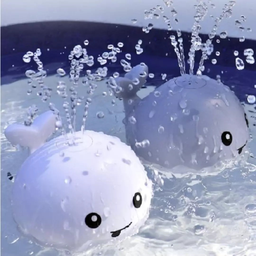 Magical Whale for Bath Fun - SplashWhale-Grey-State of Style