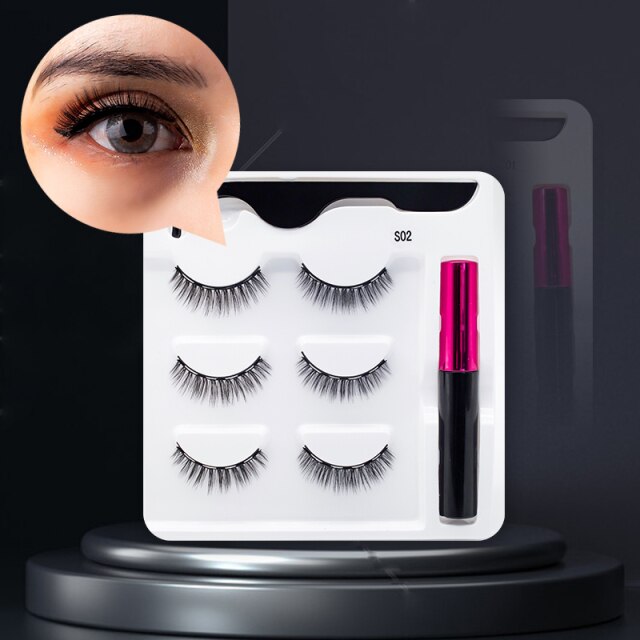 MagicLashes | Reusable Magnetic Eyelashes-3 Pair 02-State of Style