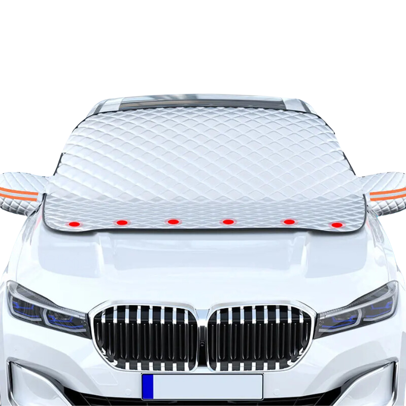 Magnetic All-Weather Windscreen Cover – FrostGuardia-Magnet + Ear Cups + Reflective Strips-State of Style