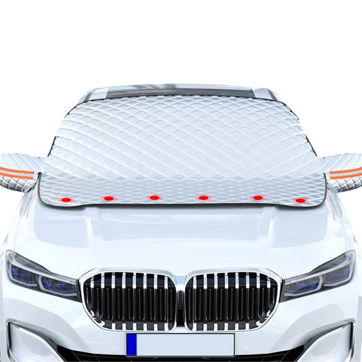 Magnetic All-Weather Windscreen Cover – FrostGuardia-Magnet + Ear Cups + Reflective Strips-State of Style