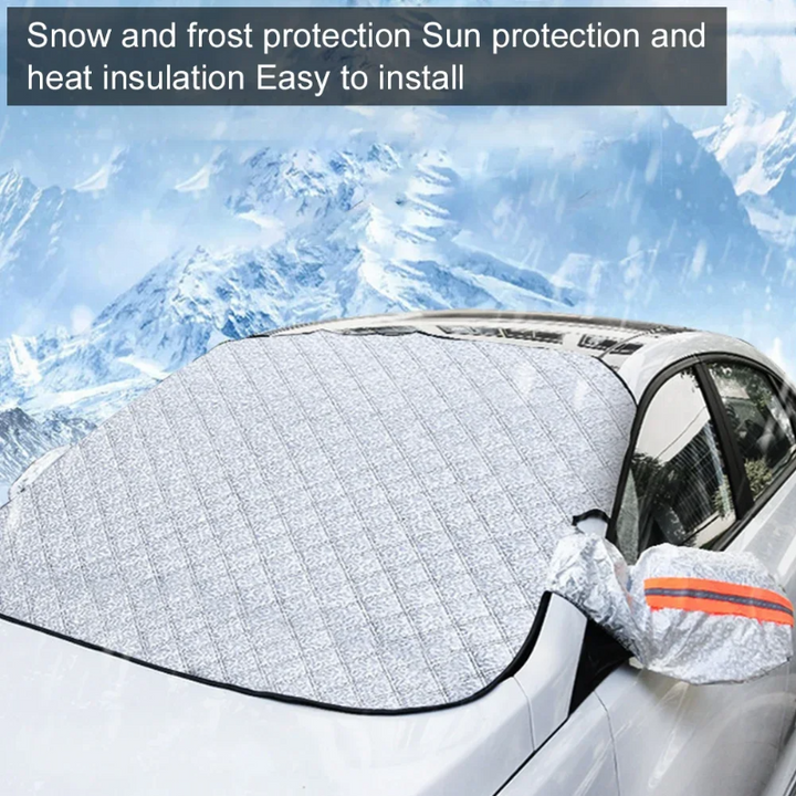 Magnetic All-Weather Windscreen Cover – FrostGuardia-Magnet + Ear Cups + Reflective Strips-State of Style