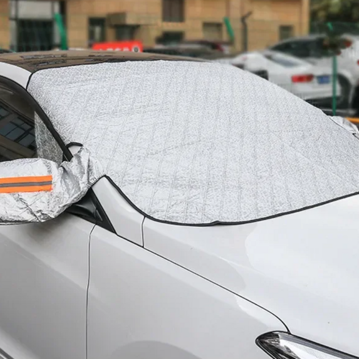Magnetic All-Weather Windscreen Cover – FrostGuardia-Magnet + Ear Cups + Reflective Strips-State of Style